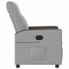 vidaXL Fauteuil inclinable électrique gris nuage tissu