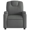 vidaXL Fauteuil inclinable de massage &eacute;lectrique gris fonc&eacute; tissu