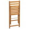 vidaXL Chaises de bistrot pliantes lot de 8 bois d'acacia solide