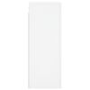 vidaXL Armoires murales 2 pcs blanc bois d'ing&eacute;nierie