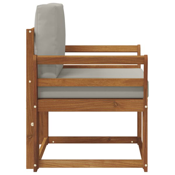 vidaXL Canap&eacute; d&rsquo;ext&eacute;rieur Bois d'acacia massif et polyester