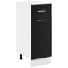 vidaXL Armoire suspendue avec tiroir Ch&ecirc;ne noir 30 x 46 x 81,5 cm
