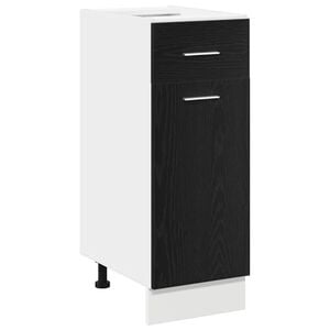 vidaXL Armoire suspendue avec tiroir Ch&ecirc;ne noir 30 x 46 x 81,5 cm