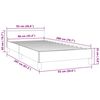 vidaXL Cadre de lit sans matelas gris fonc&eacute; 90x200 cm velours