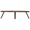 vidaXL Table basse Teck recyclé massif Ovale 120x60x30 cm