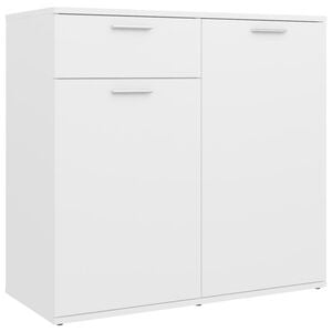 vidaXL Buffet blanc 80x36x75 cm bois d'ing&eacute;nierie
