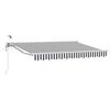 vidaXL Auvent r&eacute;tractable &eacute;lectrique Anthracite et blanc 3 x 2,5 m