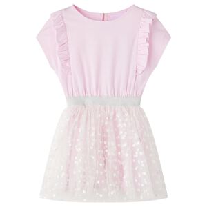 Robe pour filles volants rose clair 116