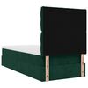 vidaXL Cadre de lit ottoman avec matelas vert fonc&eacute; 80x200 cm velours