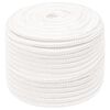 vidaXL Corde utilitaire polyvalente 14 mm 100 m Blanc PP