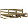 vidaXL Canap&eacute;s de jardin sans accoudoirs 3 pcs bois de pin impr&eacute;gn&eacute;