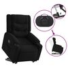 vidaXL Fauteuil inclinable noir tissu