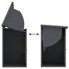 vidaXL Bo&icirc;te de d&eacute;p&ocirc;t de colis Anthracite 47,5 x 38 x 59 cm Acier