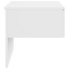 vidaXL Tables de chevet murales 2 pcs Blanc