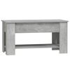 vidaXL Table basse gris b&eacute;ton 101x49x52 cm bois d'ing&eacute;nierie