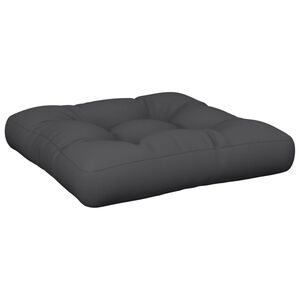 vidaXL Coussin de palette noir 50x50x12 cm tissu