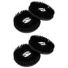 vidaXL T&ecirc;te de brosse pour polisseuse de sol 4 pc &Oslash; 13 cm Noir