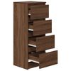 vidaXL Buffet ch&ecirc;ne marron 37,5x35x99 cm bois d'ing&eacute;nierie