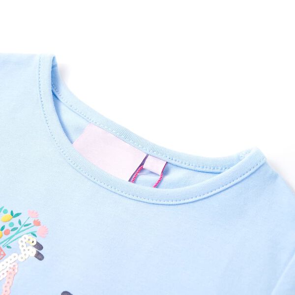 T-shirt pour enfants bleu clair 140