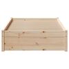 vidaXL Cadre de lit sans matelas 75x190 cm bois de pin massif