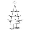 vidaXL Arbre de Noël en métal pour décoration noir 105 cm