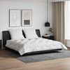 vidaXL Duvet d'&eacute;t&eacute; simple avec oreiller 3 pcs Blanc Microfibre