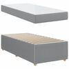 vidaXL Cadre de lit avec matelas Gris clair 80 x 200 cm tissu