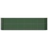 vidaXL Lit surélevé de jardin Acier galvanisé 260x40x68 cm Vert