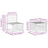 vidaXL Ensembles de canap&eacute;s 4 pcs Naturel Bois d'Acacia Massif