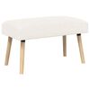 vidaXL banc Uni Cr&egrave;me 80 x 40 x 46 cm Boucl&eacute;