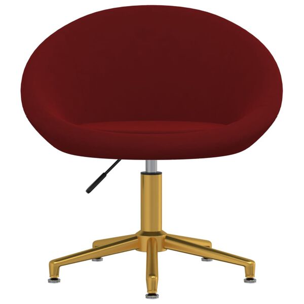 vidaXL Chaises &agrave; manger lot de 6 rouge bordeaux velours