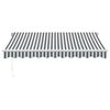 vidaXL Auvent manuel rétractable anthracite et blanc 300x250 cm