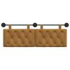 vidaXL T&ecirc;te de lit suspendue Marron 150 x 55 x 7 cm Velours