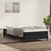 vidaXL Sommier &agrave; lattes de lit avec matelas noir 120x220 cm velours