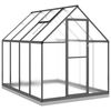 vidaXL Serre avec cadre de base anthracite 224x169x202 cm aluminium