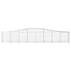 vidaXL Paniers à gabions arqués 4 pcs 400x50x60/80 cm Fer galvanisé