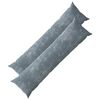 vidaXL Housse de coussin HEERLEN Bleu clair 40 x 145 cm Tissu Chenille