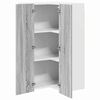 vidaXL Armoire suspendue Gris Sonoma et Blanc 57 x 57 x 100 cm