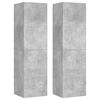 vidaXL Ensemble de meubles TV 3 pcs Gris b&eacute;ton Bois d'ing&eacute;nierie