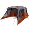 vidaXL Tente de camping avec porche 4 personnes orange imperm&eacute;able