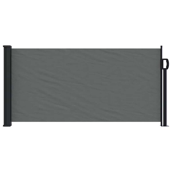 vidaXL Store lat&eacute;ral r&eacute;tractable Anthracite 100 x 500 cm