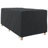 vidaXL Housse de Transat Uni Noir 74 x 210 x 40 cm tissu