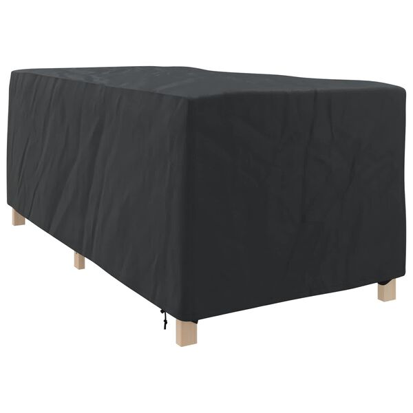 vidaXL Housse de Transat Uni Noir 74 x 210 x 40 cm tissu