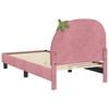 vidaXL Cadre de lit pour enfants avec tête de lit Rose 80 x 160 cm