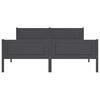 vidaXL Cadre de lit sans matelas bois massif de pin gris 160x200 cm