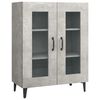 vidaXL Buffet gris b&eacute;ton 69,5x34x90 cm bois d'ing&eacute;nierie