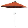 vidaXL Parasol de jardin Terre cuite 294 x 150 x 223 cm