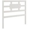 vidaXL T&ecirc;te de lit Blanc 95,5x4x100 cm Bois massif de pin