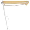 vidaXL Auvent automatique sur pied 300x250 cm Jaune/Blanc