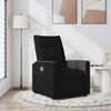 vidaXL Fauteuil inclinable Noir Tissu